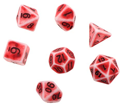 TOYANDONA 1satz Vintage Würfelset Teiliges Retro-Multi-Seiten-dice Brettspiele Und Partybedarf Für Rollenspiele Und Tischspiele Leicht Und Tragbar Sicher Und Kreativ Bunten Designs