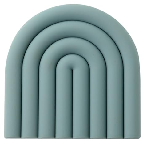 Presine in silicone per sottopentola, sottobicchieri resistenti al calore, cuscinetti isolanti a forma di tazza arcobaleno per cucinare e cuocere al forno