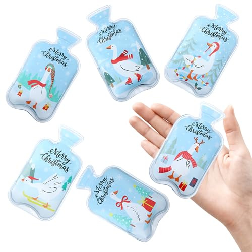 Newofview 6 Stück Taschenwärmer Wiederverwendbar, Handwärmer Kinder Fingerwärmer für Unterwegs Gans Taschenwärmer Kinder und Erwachsene