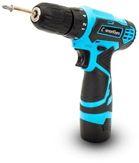 SmartGyro Perceuse-visseuse sans fil 12 V, batterie Li-ion 1300 mAh, set d'outils, portable