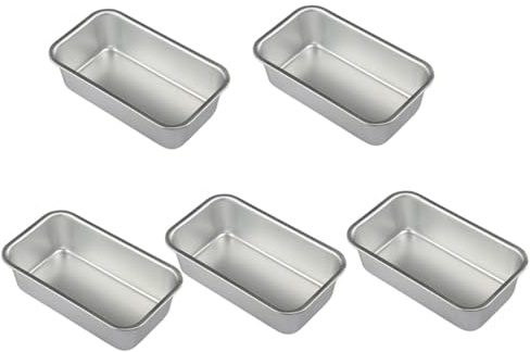DOITOOL 5 pezzi Teglia da Forno in Inossidabile per Pane e Torte Resistente Alte Temperature Facile da Pulire Utile per Cucina Domestica e Ristoranti