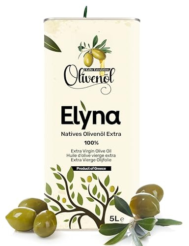 Extra Jungfruolivolja – Kallpressad & 100% Naturlig – Premium Grekisk Olivolja, Första Kvalitet (5 Liter)