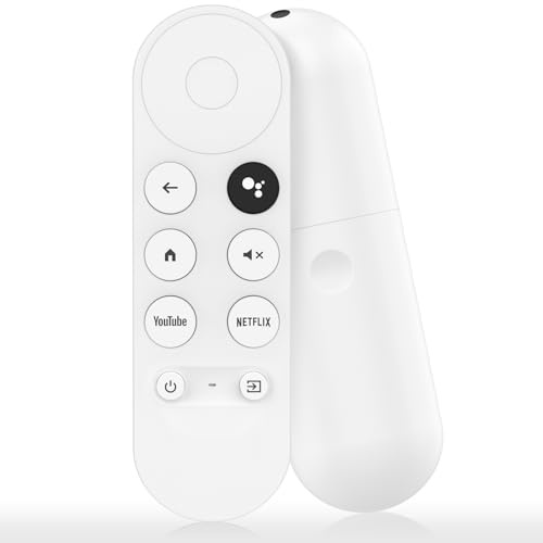 Amzpas Télécommande vocale pour Google Chromecast 4K Snow TV, G9N9N Télécommande de rechange pour Google TV HD/4K Snow Streaming Stick, GA01409-US, GA01919-US, GA01920-US, GA01923-US, GA02463-US
