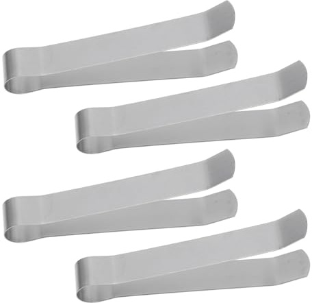 TOMETURE 4 Pezzi Clip Estintore per Candele in Acciaio Inossidabile con Manico Prolungato, Strumento per Spegnere Stoppini, per Uso Interno e Regali