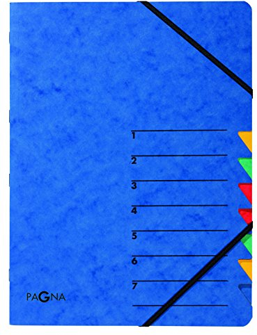 Pagna Ordnungsmappe Easy (Sammelmappe, 7 Fächer, 1-7) blau