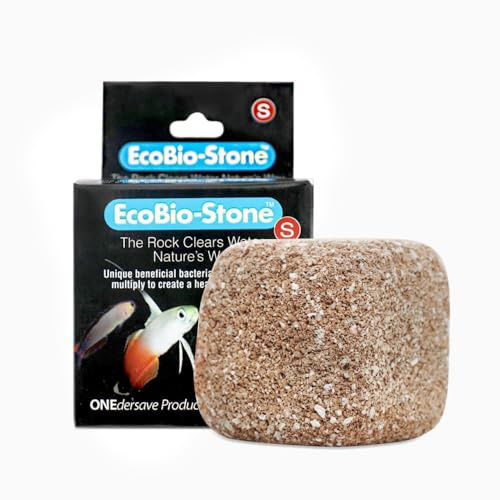 EcoBio-Block Aquarium Stone for Natural Water Clarification and Odor Removal (Small)