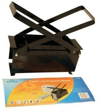 Paper Log Briquette Maker Recycled Eco Fire Free Fuel Brick Block Newspaper