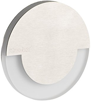 LED Wandeinbauleuchte für 60mm Schalter-Dose Stahl Einbauspot Dekoleuchte Treppenlicht Einbau Leuchte Stufenlicht Strahler (Sola warmweiß)