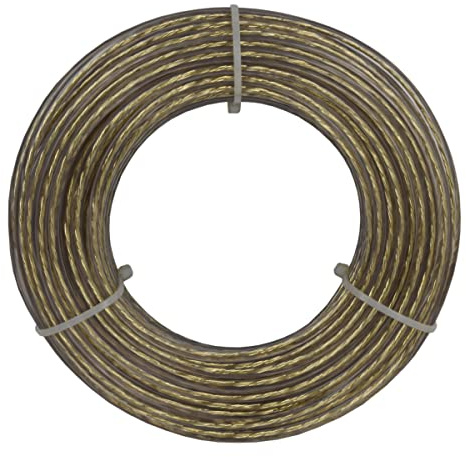 Corderie Italiane 006043591 Fil à linge en acier laiton transparent, 6 mm - 10 m Transparent