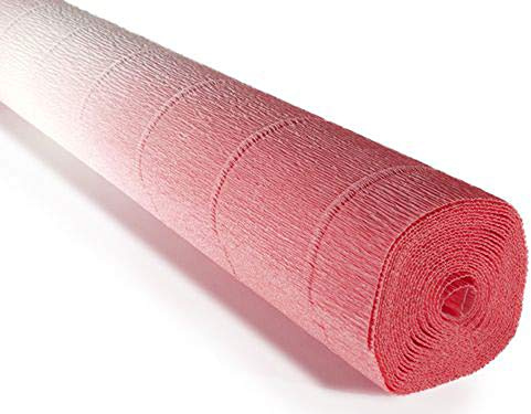 FloristryWarehouse Rollo de papel crepé de 180 g (50 x 250 cm), color rosa degradado (tono 600/4)