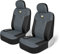 CAT® MeshFlex Autositzbezüge für Autos LKW und SUVs (2er Set) - Grau Autositzbezüge für Vordersitze LKW Sitzschoner mit bequemer Netzrücken, Auto Innenraumbezüge, 12.13 x 10.98 x 6.14 inches