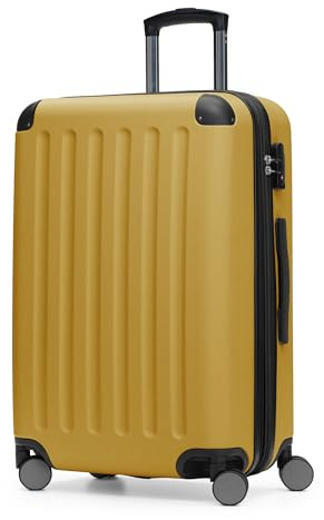 Hauptstadtkoffer Spree - Medelstor resväska med hårdskal, TSA, 4 hjul, trolley, rullväska, volymexpansion, 65 cm, 74 liter, höstguld