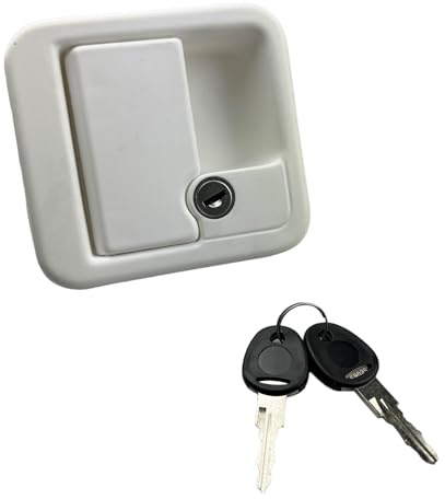 Türschloss aussen Wohnwagen Wohnmobil Caravan FF-System FAP mit Zylinder 2 Schlüssel weiß