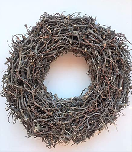 Türkranz Bonsaiholz Blumenkranz Kranz Blütenkranz Wandkranz Tischkranz Dekokranz, Verschiedene Größen (45 cm)