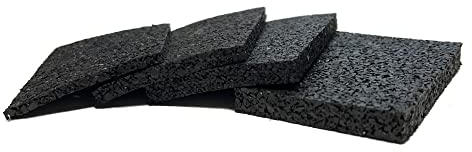 40 Stück Terrassenpads 90x60 mm Pads für Terrasse in 4 Stärken als Sortiment