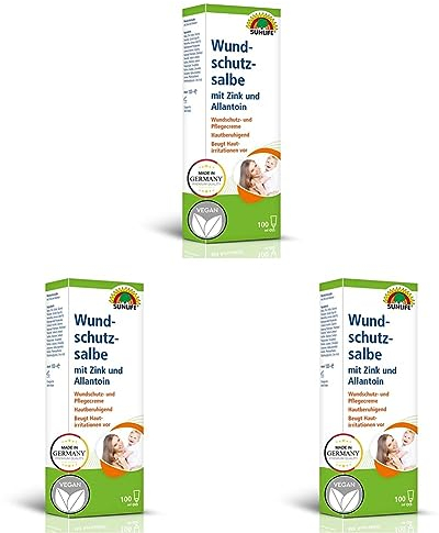SUNLIFE Medizinische Zinksalbe, 100 g (Packung mit 3)
