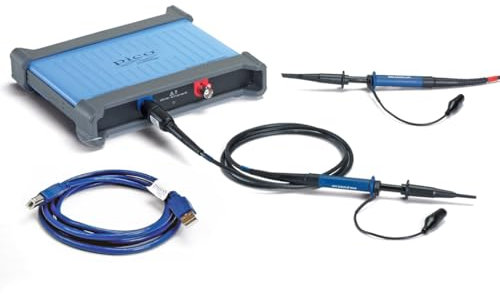 Pico Technology PicoScope 4224A Oszilloskop 2 Kanal 20 MHz Bandbreite, Digitaloszilloskop mit Tastköpfen und PS7 Software für Windows, Mac, Linux