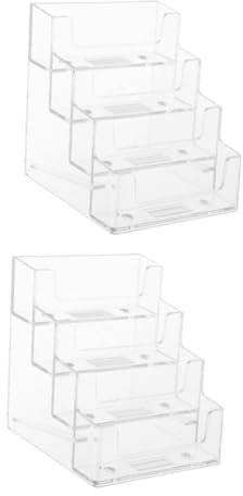 HOODANCOS 2 Stücke Box Karte Organizer Visitenkarten Für Schreibtisch