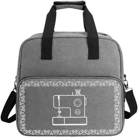 Borsa da Trasporto Imbottita in PVC per Macchina da Cucire - Esclusiva Custodia Adatta per la Maggior Parte Delle Macchine