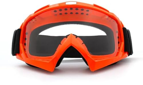 QXYOGO Motocross Brille,Cross Brille,Motorradbrille Skibrille, transparent, Winddicht, Motorradbrille, Radfahren, Sonnenbrille, HD, Antibeschlag, Schneebrille, Outdoor-Sport, Skibrille