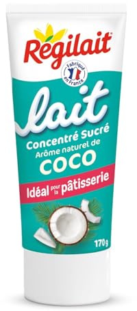 REGILAIT – Douceur Laitière Sucrée à la Noix de Coco, Texture Fondante et Gourmande (Tube 170g) - lot de 4 - Vendu par Lot