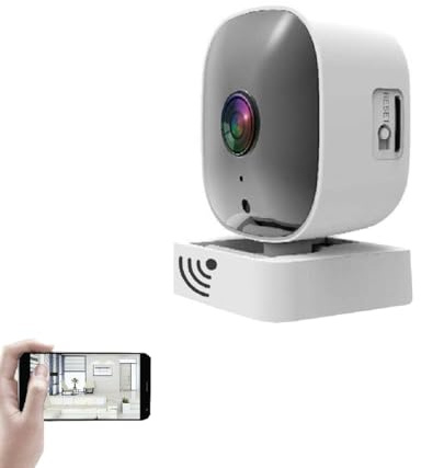 Generico Telecamere Wifi Interne 2K,Telecamera di Sicurezza per Interni,Videocamera Sorveglianza,Visione Notturna a Colori,2.4GHz Wi-Fi,Audio Bidirezionale,Rilevamento&Tracciamento del Movimento