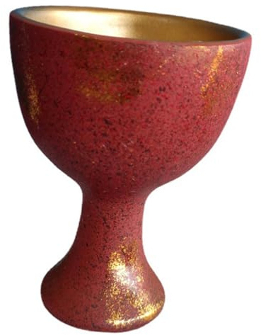 Healifty Cáliz de Resina Vintage para Adoración y Sacrificios Copa Sagrada Decorativa para Altar Material Duradero Adorno Religioso Contenedor Multifuncional para Agua y Vino