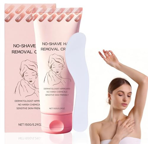 Tough Hair Removal Cream, Gentle Painless Hair Remover for Sensitive Skin, Nourish Depilatory Cream, Moisturizing Formula for Body, Leg, Underarm, Arm, Dark Hair