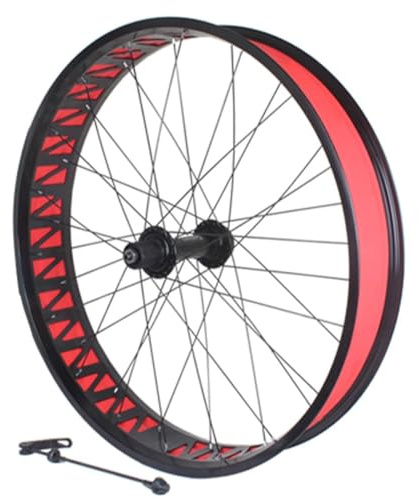 26 Tum Fatbike Framhjul För Däck På 4,0–4,9'' Fälgar I Aluminiumlegering Skivbroms Snabbkoppling 135mm/190mm Baknav 36H För 7–12 Växlar(Black,Rear wheel)