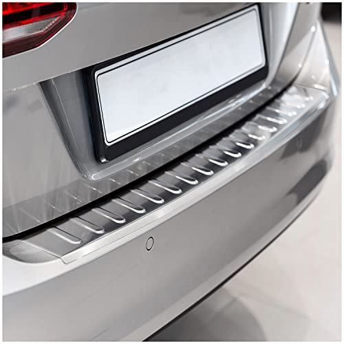 teileplus24 Ladekantenschutz passend für VW Golf 7 Variant Alltrack | 2013-2016 Edelstahl Abkantung Passgenau vorinstalliertes Montageband Reinigungstuch Rostfrei