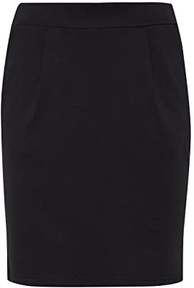 ICHI IHKATE SK Damen Kurzer Rock Minirock mit Stretch und Elastikbund, Größe:XL, Farbe:Black (10001)