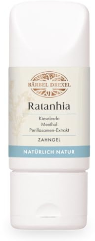 Ratanhia Zahngel, Naturkosmetik Zahncreme, Natürliche Zahnaufhellung Ohne Fluorid (75ml) Zähne, Zahnfleisch, Frischer Atem, Weiße Zähne, Zahnpflege, Mundpflege Naturheilkunde BÄRBEL DREXEL