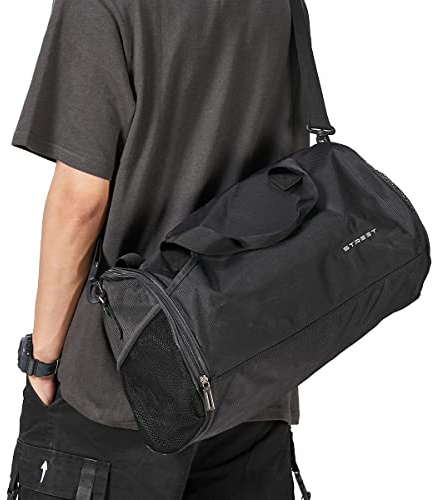 Small Sports Gym Bag Workout Lightweight Duffel Bags for Men and Women Black X-Small