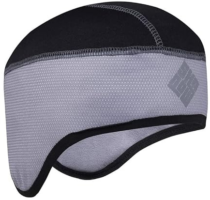 SHADOW DANCE UK - Cycle Helmet Mens - Skull Cap for Men - Warm Cycling Cap Under Beanie - Ideal for Cycling Running Hiking - Winter Bike Helmet Women - Motorbike Accessories Grey
