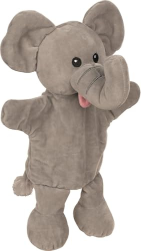 goki Handpuppen 3-er Set Giraffe, AFFE und Elefant (mit Beinen)