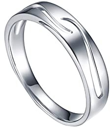 KnBoB Platin 950 Herren Ringe Linie Verlobungsring Mode Gr. 57 (18.1)