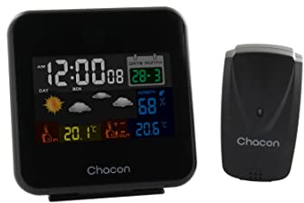 Estación meteorológica a color con barómetro y sensor exterior sin cable