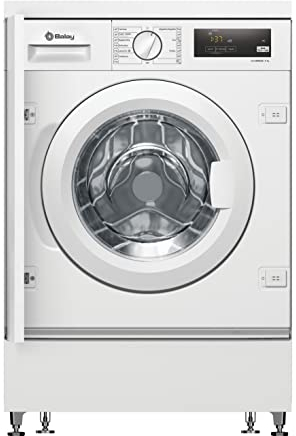 Balay - Lavadora Integrable, 60 cm de ancho, Motor ExtraSilencio, AquaControl Plus, Blanco, 3TI983B