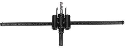 Taglia Fori Circolari, Seghe a Tazza 3-50 Mm, Kit Taglia Fori Circolari Regolabile, Apri Fori in Acciaio Legato per Tagliare Legno, Tavola di Plastica, Lama per Sega (30-300 mm)