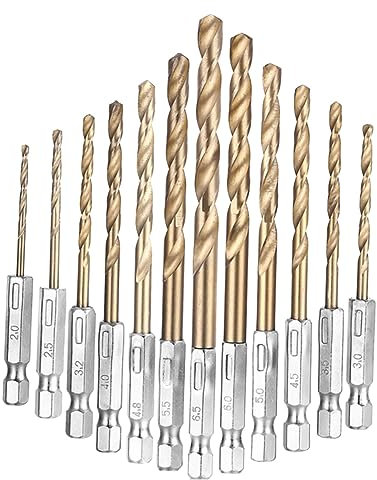 DOITOOL 2sätze Metall Bohrersatz Hss Stahlbohrer Set Für Holz Kunststoff Schaftfräser Bohrer-set Hochstahlbohrer