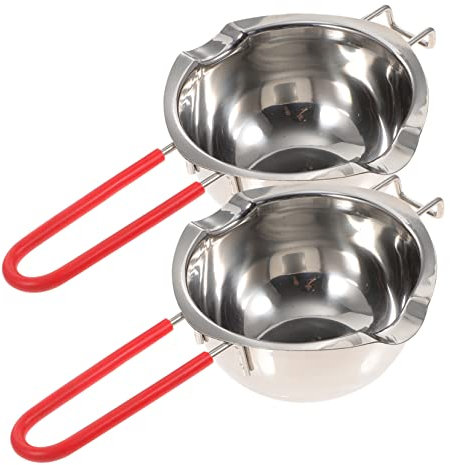 IMIKEYA Pizza-Käse 2 Stück Schmelztiegel Für Kaffee Klein Edelstahl Mini-Hot Pot