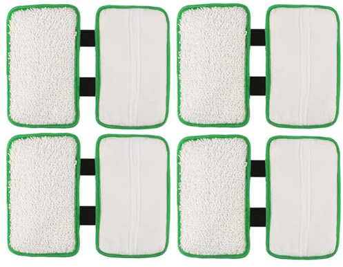 Replacement Pads Refill for Shark Sonic Duo Hardwood Floor Cleaner KD450W | KD400W, SP1000, ZZ500, ZZ510 Microfiber Scrubing Carpet Pad, Hardwood Floor Cleaning Pads, Washable & Reusable (4 Pack)