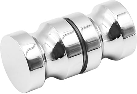 Hsthe Sea Pomello per Porta Doccia, Maniglie per Porte Rotonde Maniglia per Porta Doccia Lucida, per Porte scorrevoli in Vetro per Porte Doccia