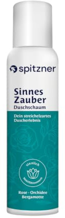 Spitzner CremeGefühl Duschschaum | Rose, Orchidee, Bergamotte | dermatologisch getestet, Hautfreundlicher pH-Wert | frei von Parabenen, Slikonen, Mikroplastik | Ohne Paraffin und Mineralöle | Vegan