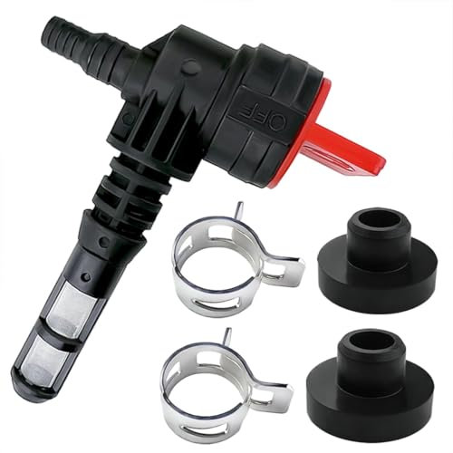 1 valvola di arresto a 90 gradi per gas combustibile, con morsetto per Kohler 25 462 03-S per Rotary 13116 per Briggs & Stratton 192980GS 208961 idropulitrice