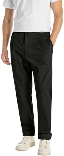 Replay Adhann Pantalón, 098 Negro, 33W / 34L Hombres