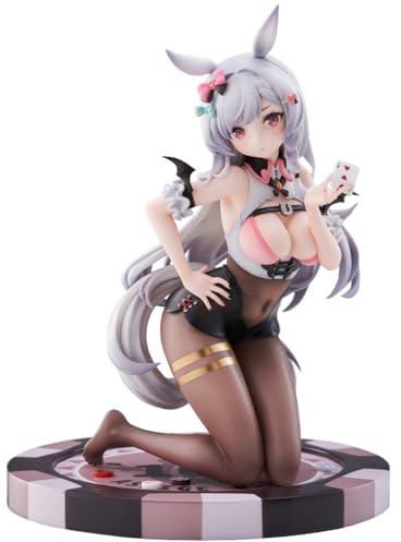Gooyeh Anime Illustration Girl Figur - Ashigechan Figur Modell - Kniende Modelle Statue - Schwarze Seide Anime-Skulptur - Desktop-Dekoration - Gift für Fans - 18CM