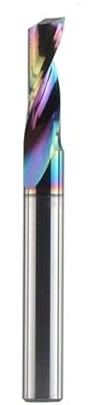 Fresa a candela in metallo duro, 1 pz 3.175 4 6 8mm CNC Fresa in lega di carburo di tungsteno pieno a flauto singolo, fresa con rivestimento DLC for alluminio(DSA1F D4.0 L15)