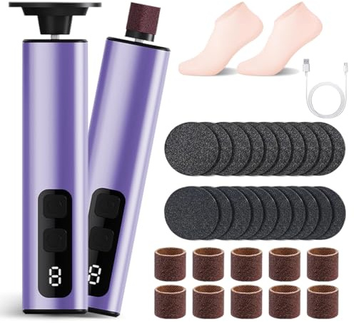 Hornhaut Entfernen Fuß Elektrisch 2 in 1 Hornhautentferner Elektrischer Footglow Die Füße Entferner Testsieger Fußfeile Hornhauthobel Erfahrungen Hornhautraspel Elektronischer Profi + Silikon Socken