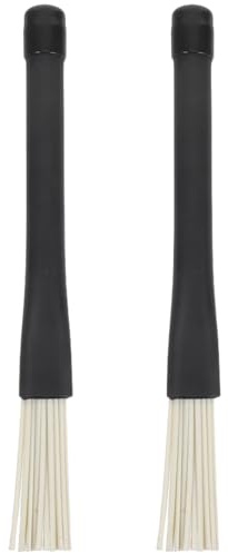 MOTHNUR 2 piezas Escobillas de Retráctiles de Plástico para Jazz y Rock Mango de Goma Accesorio Duradero para Bateristas Principiantes y Profesionales